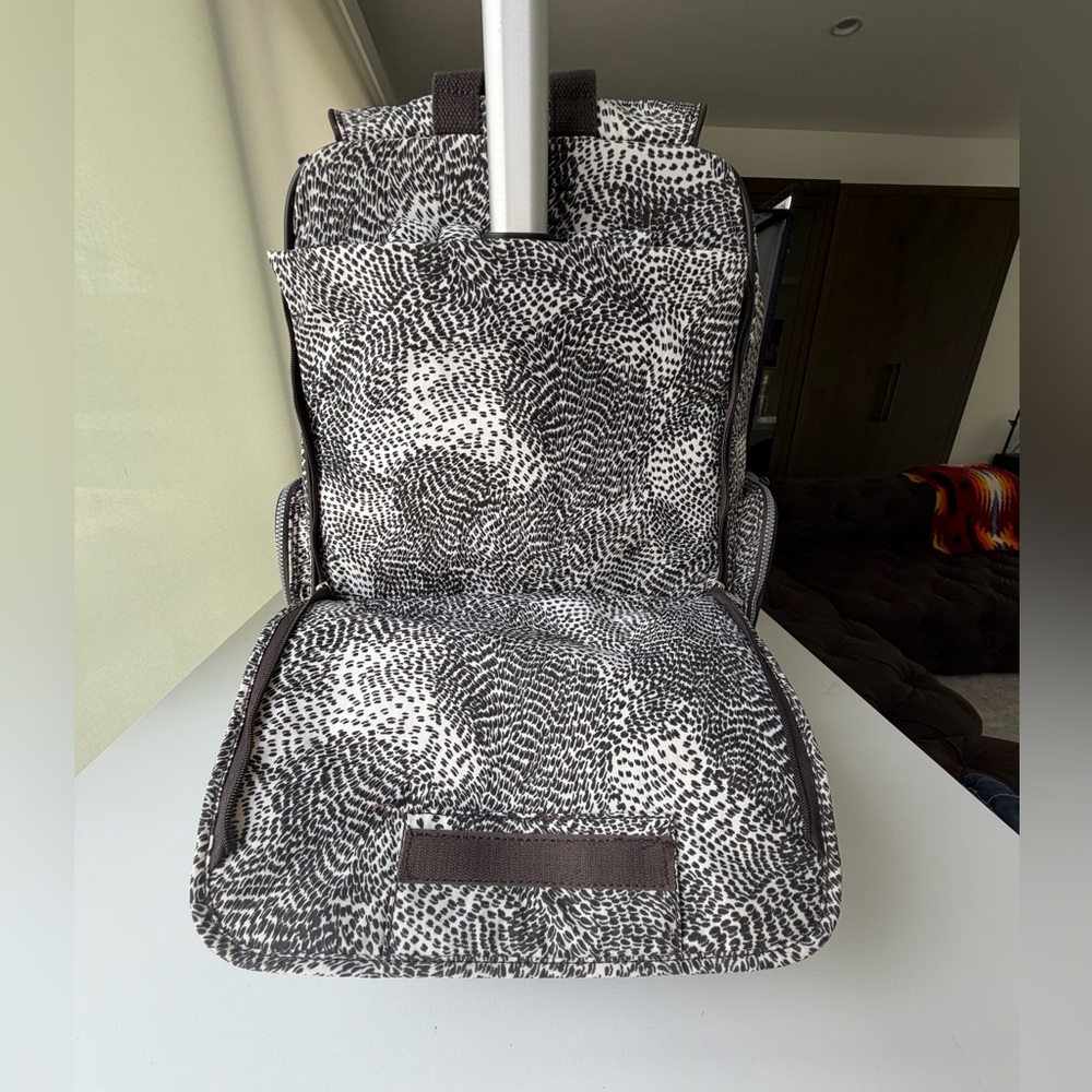 Kipling Wheeled Backpack Carry-On Roller Safari Print NWT w/ Monkey - Picture 11 of 17